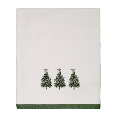 Avanti Trees Holiday Bath Towel In White