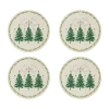 Avanti Trees Holiday Round 4-pc. Placemat In Sand