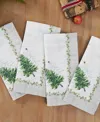 Avanti Trees Polyester 18" X 18'', Set Of 4 In Green