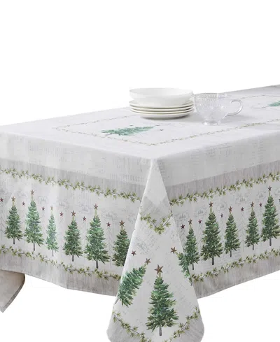 Avanti Trees Polyester Tablecloths Oblong, 60" X 102" In Green