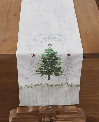 Avanti Trees Polyesterâ Runner, 14" X 72" In Green