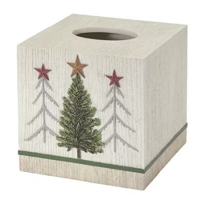 Avanti Trees Tissue Box Cover In Sand