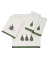 Avanti Trees With Gold Star Holiday Bath Towels In White