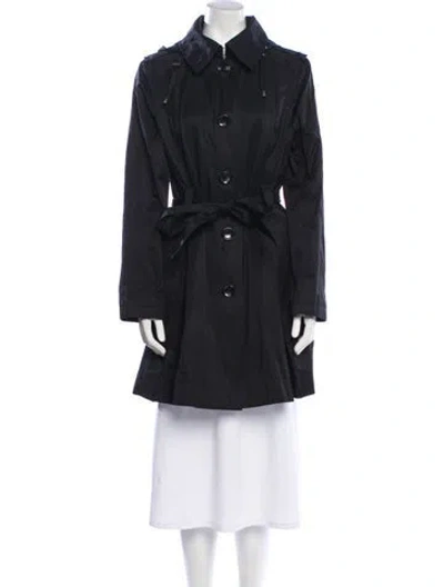 Pre-owned Avanti Trench Coat In Black