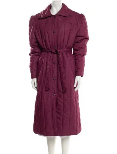 Pre-owned Avanti Trench Coat In Pink