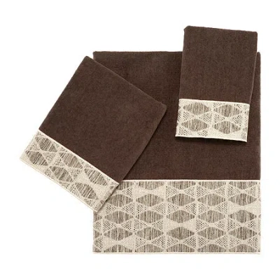 Avanti Vernon Geometric Bath Towel In Brown
