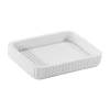 Avanti Vienna Ribbed Soap Dish In White