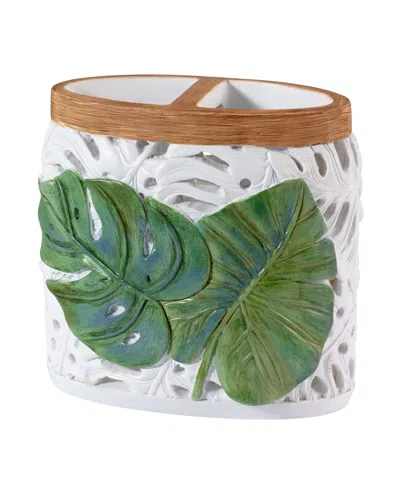 Avanti Viva Palm Toothbrush Holder Bedding In Green