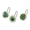 Avanti Viva Palm Shower Curtain Hooks In Green