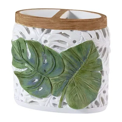 Avanti Viva Palm Toothbrush Holder In Green