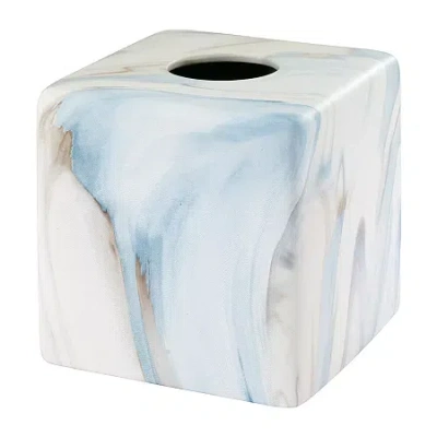 Avanti Waves Tissue Box Cover In Blue