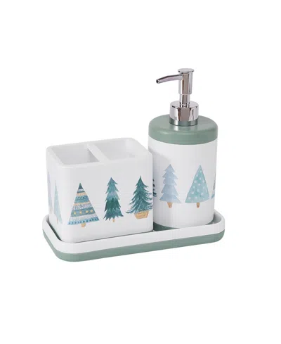 Avanti Whimsy Woods 3-piece Resin Bath Accessory Set In Blue