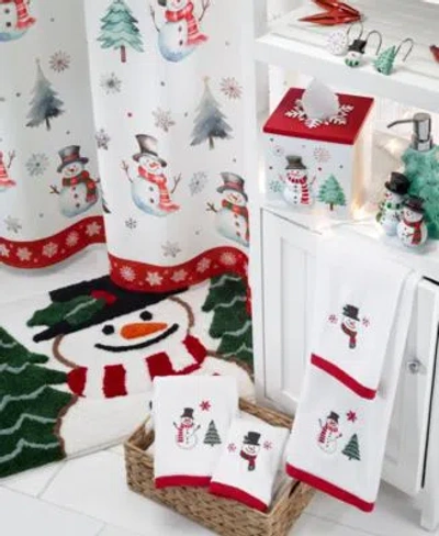 Avanti Winter Snowman Bath Accessories In White