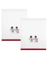 Avanti Winter Snowman Cotton 2-pc. Bath Towel Set, 50" X 27" In White