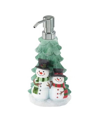 Avanti Winter Snowman Resin Lotion Dispenser In White