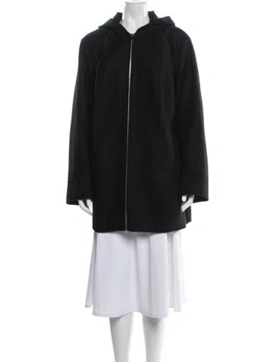 Pre-owned Avanti Wool Faux Fur Coat In Gray