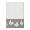 Avanti Yara White Embroidered Bath Towel In White