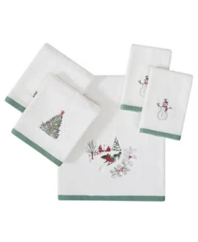 Avanti Yuletide Cotton Towel Sets In Blue