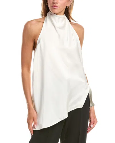 Avantlook Asymmetrical Halter Top In White