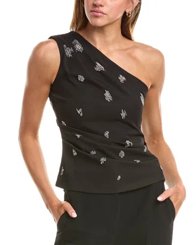 AVANTLOOK AVANTLOOK BEADED ONE-SHOULDER TOP