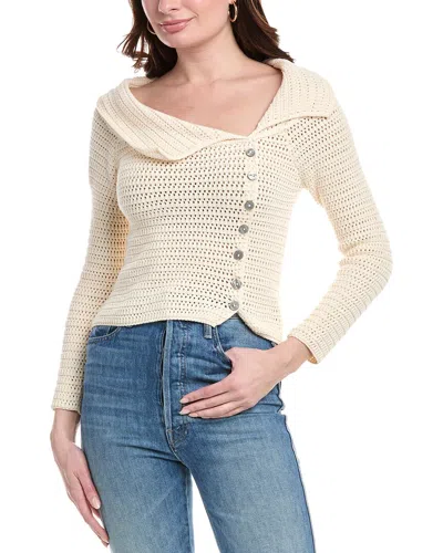 Avantlook Button Wrap Sweater In Beige