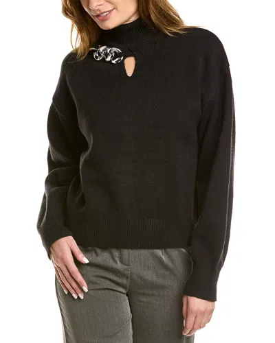 Avantlook Chain Detail Sweater In Black
