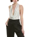 Avantlook Halter Cowl Bodysuit In Animal Print