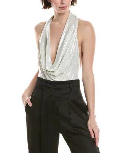 Avantlook Halter Cowl Bodysuit In Animal Print