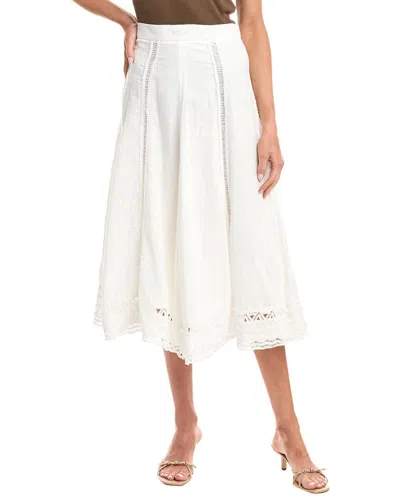 AVANTLOOK LACE HEM MIDI SKIRT