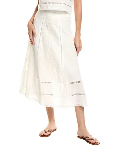 Avantlook Midi Skirt In White