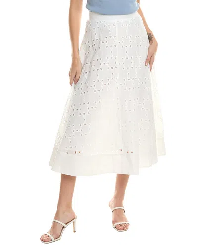 Avantlook Midi Skirt In White