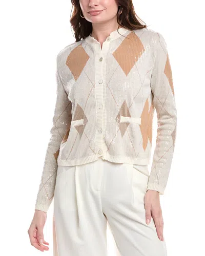 Avantlook Sequin Cardigan In Grey