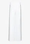Avaro Figlio Wide-leg Pants With Crystal Inserts In White