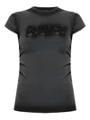 Avavav Baby T Shirt Cut Av Logo In Black