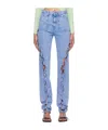 Avavav Ssense Exclusive Purple Jeans In Blue