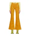 Avavav Yellow Flared Mom Jeans In Orange