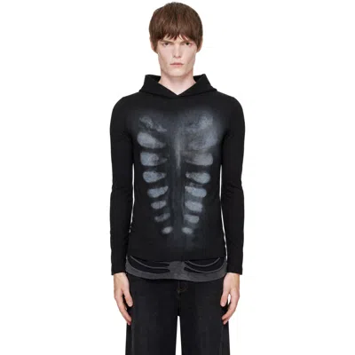 Avavav Black X-ray Baselayer Hoodie
