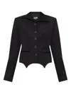 Avavav Blazer Pinstripe Black Clothing In Black