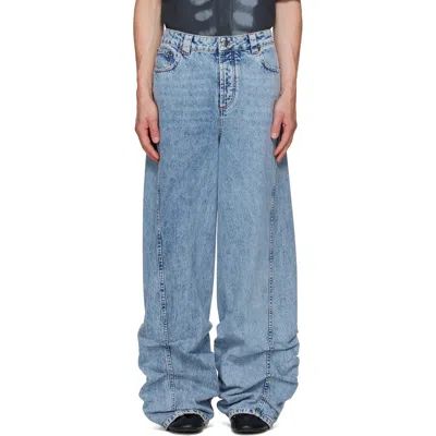 Avavav Blue Jessie Pleated Jeans In Multi