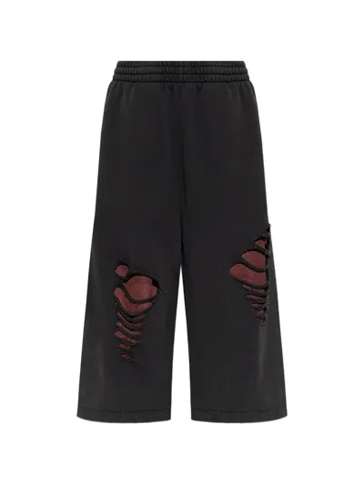 Avavav Distressed-effect Track Pants In Black