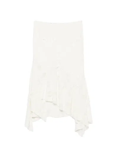 Avavav Draped-design Asymmetric Skirt In Neutral