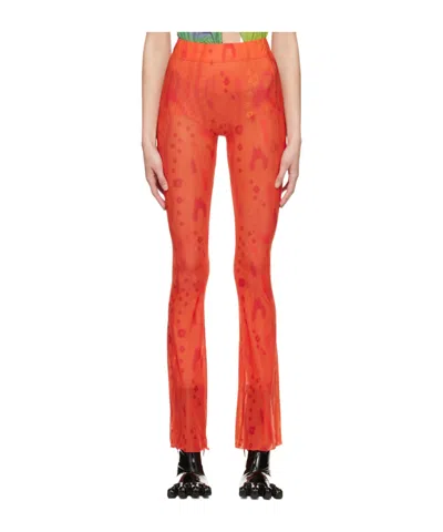 Avavav Orange Apartment Trousers In Red Jungle