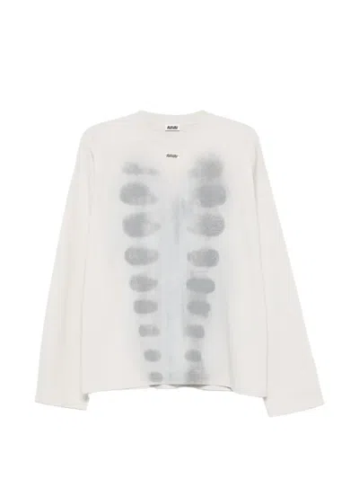 Avavav Graphic-print Long-sleeve T-shirt In White