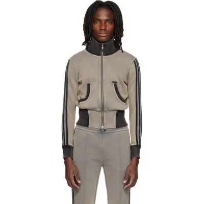 Avavav Gray Adidas Originals Edition Cropped Track Jacket