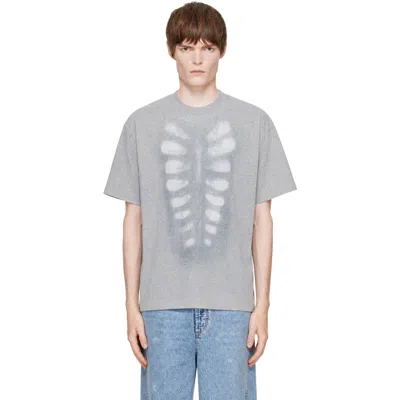 Avavav Gray Theo X-ray T-shirt In Grey