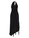 Avavav Lace-detailing Midi Dress In Black
