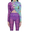 Avavav Lapel Long-sleeved Top In Purple