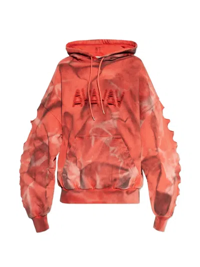 Avavav Laser Cut Logo Hoodie In Orange