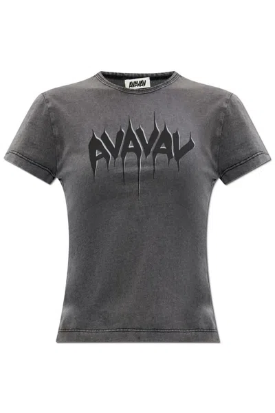 Avavav Logo Graphic T In Grey