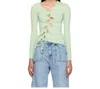 Avavav Ssesne Exclusive Green Long Sleeve T-shirt In Blue